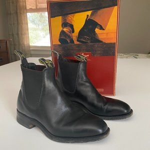 RM WILLIAMS Yearling Leather Boots Chelsea Style Pull-on Size US 6 / EU 36